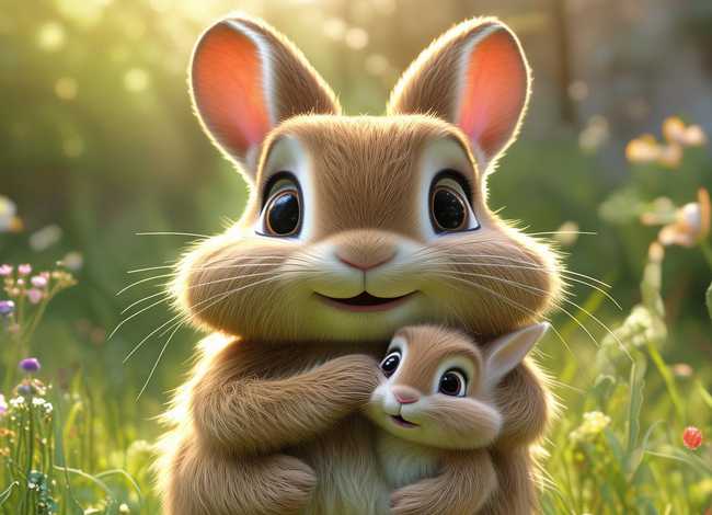 儿童故事兔妈妈 - 幼儿故事兔妈妈的宝贝