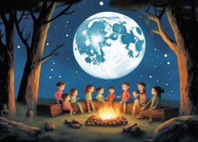 儿童故事月亮的传说、月亮的传说故事大全100字