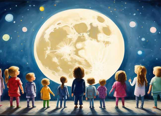 儿童关于月亮的古老故事 关于月亮的故事幼儿园 儿童关于月亮的古老故事 关于月亮的故事幼儿园