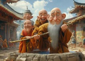 经典儿童故事三个和尚视频；讲故事三个和尚的故事视频