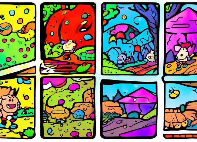 幼儿连环画故事图片4张，幼儿连环画故事图片4张怎么画