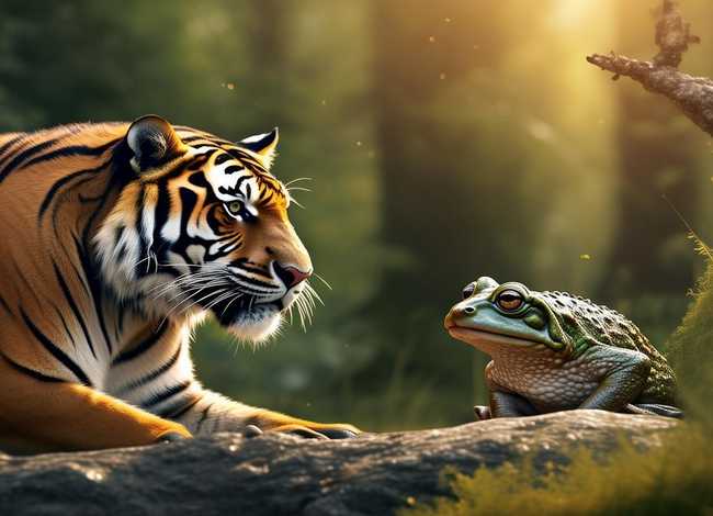 老虎和青蛙的故事启示（青蛙和老虎的故事视频）