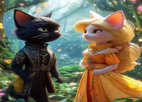 儿童故事猫小帅和公主 - 猫小帅和猫小美公主故事大全