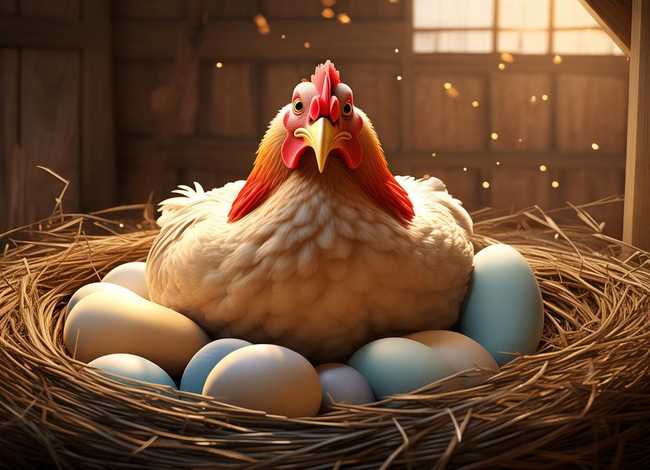 母鸡孵小鸡故事原文、母鸡孵小鸡故事原文图片