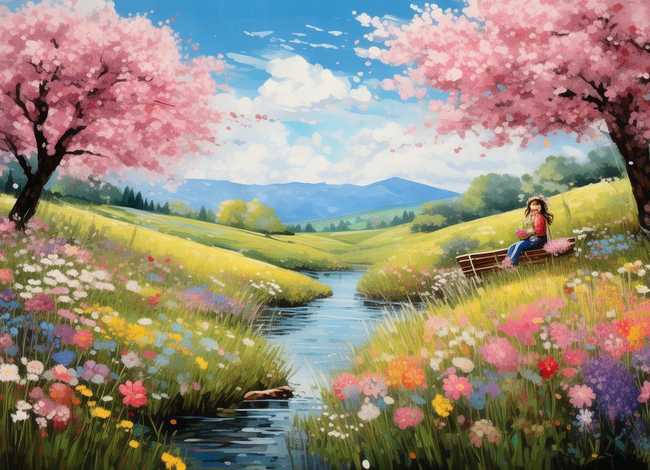 春天的故事绘画图片 春天的故事绘画图片大全A3纸上面 春天的故事绘画图片 春天的故事绘画图片大全A3纸上面