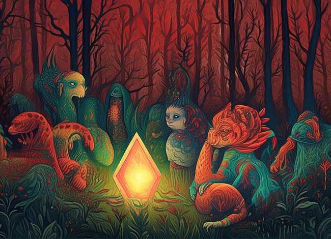 民间神话故事插画 民间神话故事插画手绘 民间神话故事插画 民间神话故事插画手绘