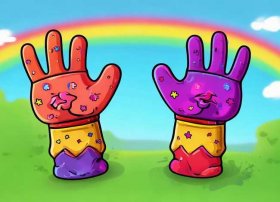 儿童手套图片漫画 儿童手套图片漫画图