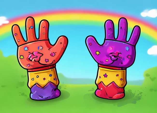 儿童手套图片漫画 儿童手套图片漫画图