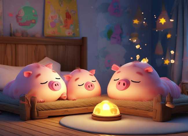 儿童故事睡前小故事三只小猪（幼儿故事睡前故事三只小猪）