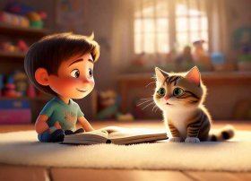 幼儿故事诗 幼儿故事诗小弟和小猫的作者是