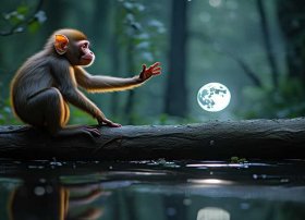 故事猴子捞月亮、鞠萍姐姐讲故事猴子捞月亮