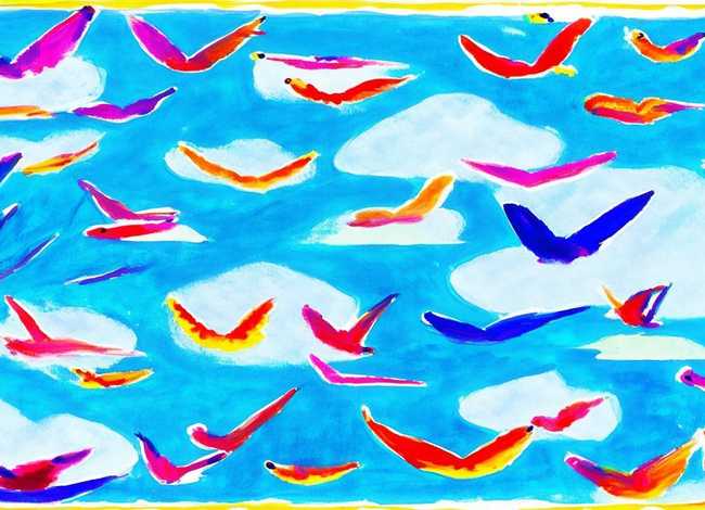 飞鸟儿童绘画 飞鸟儿童绘画图片 飞鸟儿童绘画 飞鸟儿童绘画图片