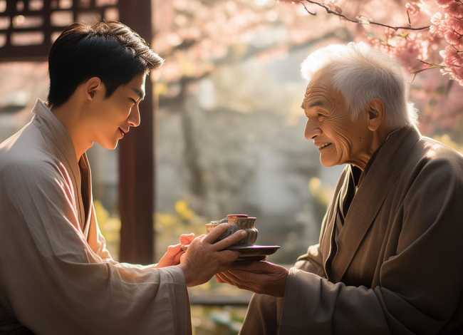 孝子小故事，孝子故事图