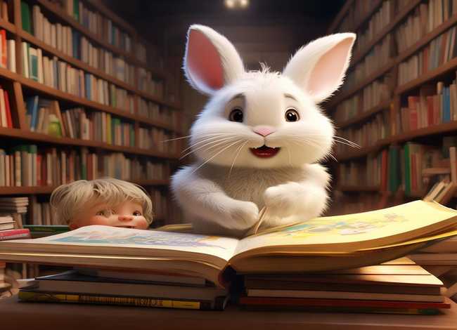 儿童故事兔子借书大全、兔子借书故事视频