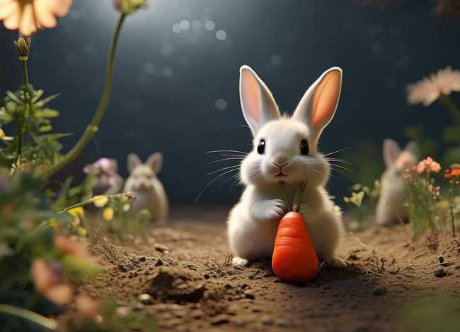 儿童睡前故事小兔子拔萝卜（小兔子拔萝卜故事 睡前故事）