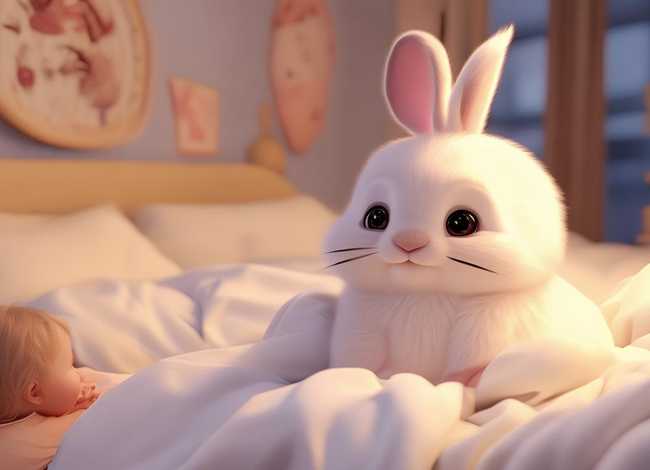 3-6岁儿童睡前小白兔乖乖故事大全 婴儿睡前故事2-3岁小兔子白又白