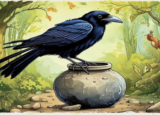 乌鸦喝水故事绘本图片6页完整版 乌鸦喝水的故事绘本图片8页 乌鸦喝水故事绘本图片6页完整版 乌鸦喝水的故事绘本图片8页