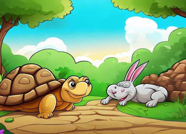 龟兔赛跑的故事简短一点 龟兔赛跑的故事简短一点怎么写
