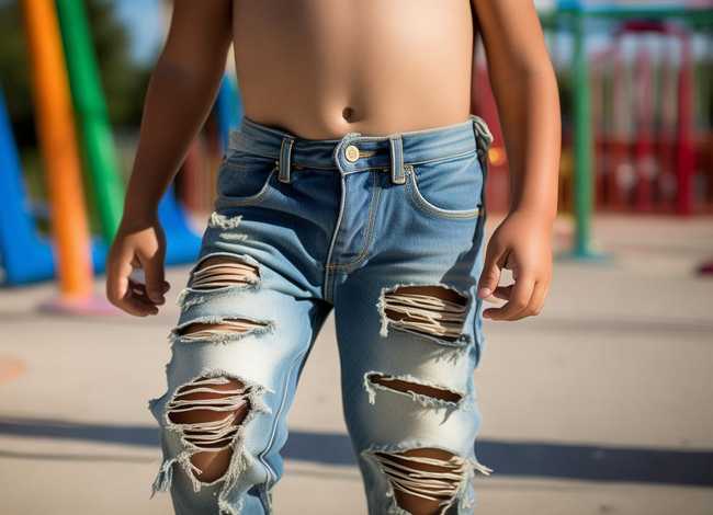 破洞儿童 儿童破洞裤子图片大全 破洞儿童 儿童破洞裤子图片大全