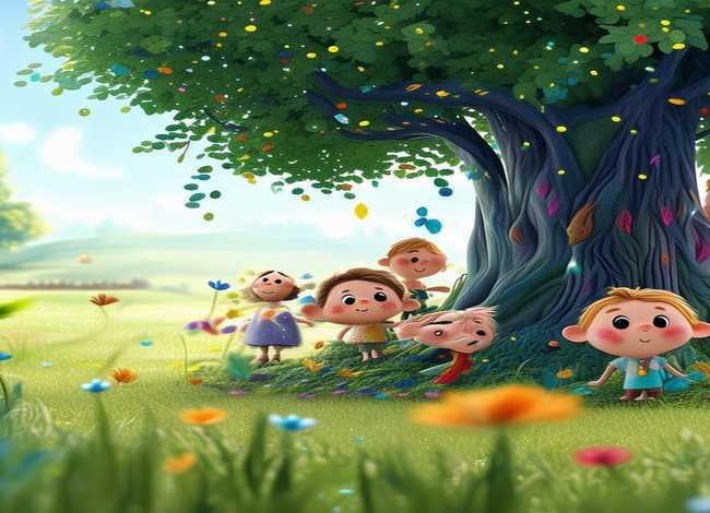 幼儿故事片段情景画；幼儿故事片段情景画画图片