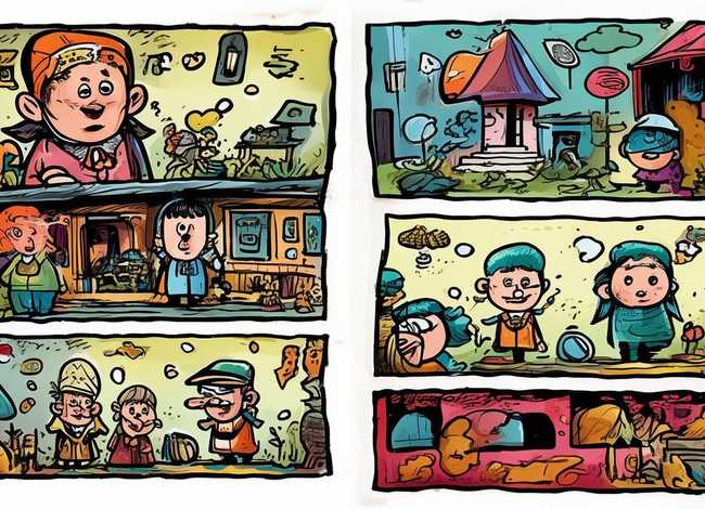 小故事连环画简笔画，小故事连环画简笔画怎么画