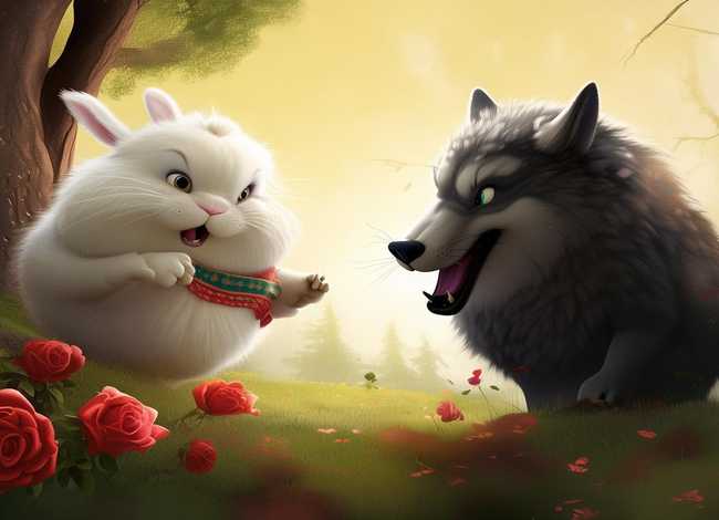 儿童故事兔子和大灰狼,民间故事——兔子和大灰狼的故事 儿童故事兔子和大灰狼,民间故事——兔子和大灰狼的故事