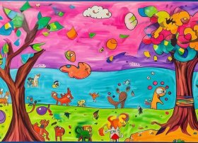 儿童创意美术故事画、创意儿童画美术分享