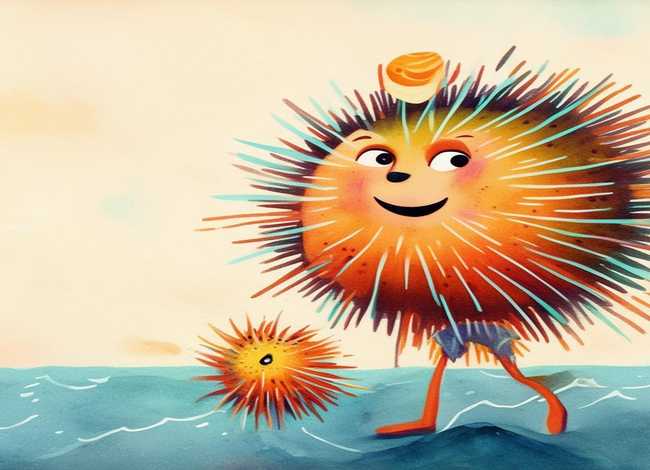 儿童海胆故事 - 海胆儿童画