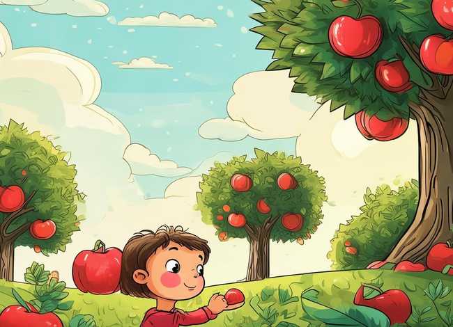 关于苹果的儿童绘本故事，关于苹果的幼儿故事绘本