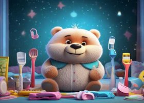 小熊不刷牙完整故事图片；小熊不刷牙完整故事图片大全
