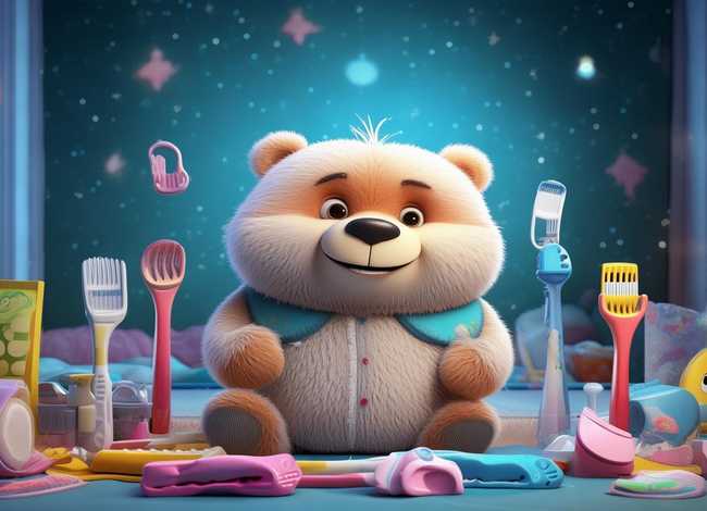 小熊不刷牙完整故事图片；小熊不刷牙完整故事图片大全