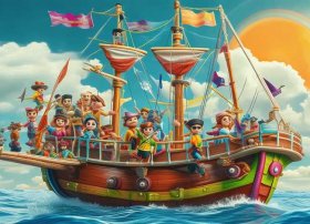 儿童海盗故事、海盗船幼儿故事