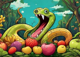 儿童绘本故事《好饿的小蛇》 - 绘本故事《好饿的小蛇》视频