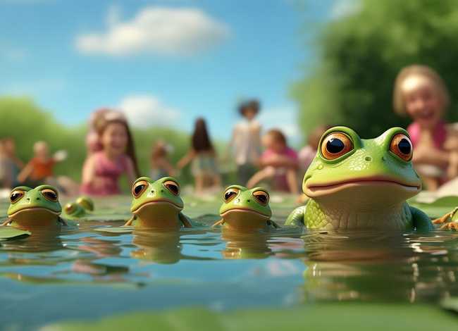 小蝌蚪找妈妈儿童故事表演，小蝌蚪找妈妈亲子故事表演视频