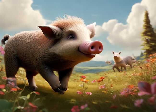 儿童故事野猪的故事；野猪的寓言故事