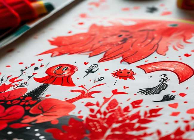 故事绘本简笔画 - 红色故事绘本简笔画 故事绘本简笔画 - 红色故事绘本简笔画