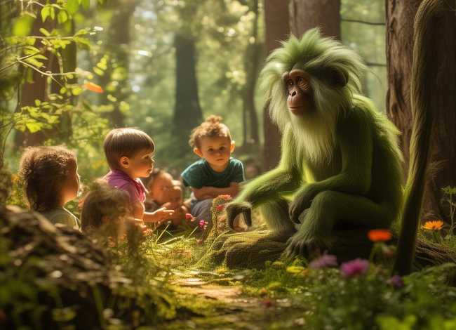 儿童故事猴子的故事 - 幼儿关于猴子的故事