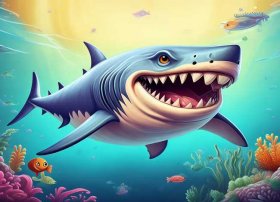 巨齿鲨儿童故事完整版；巨齿鲨儿童版图片