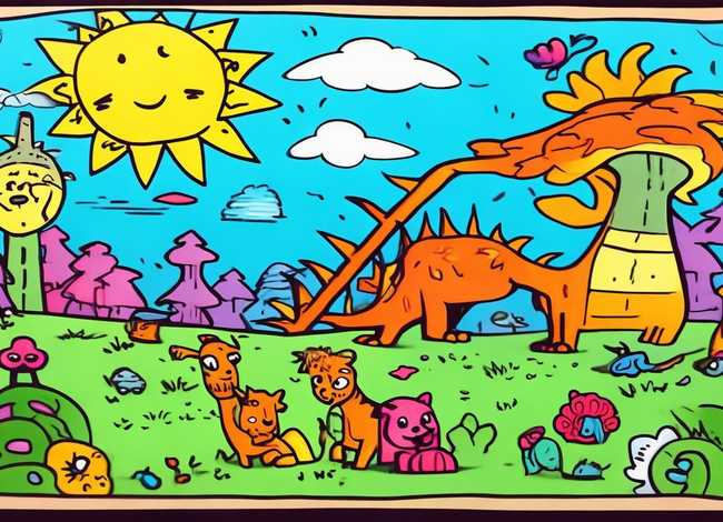 创意儿童绘本故事画；创意绘本故事简笔画