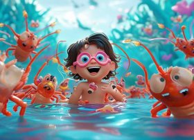 龙虾儿童视频；龙虾儿歌视频