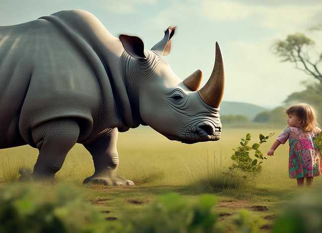 长尖角的犀牛儿童故事,长角犀牛的图片 长尖角的犀牛儿童故事,长角犀牛的图片