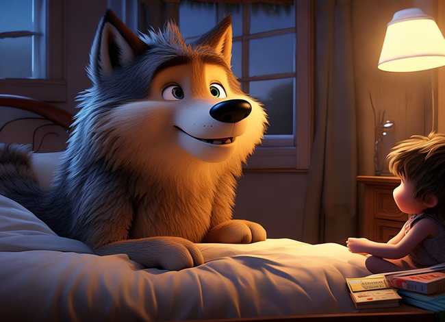 睡前故事大灰狼视频，睡前大灰狼的故事视频