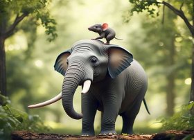 小老鼠吃大象故事启示、小老鼠吃大象故事启示是什么