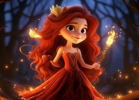 儿童睡前故事火焰女王（我要看火焰王的女儿）