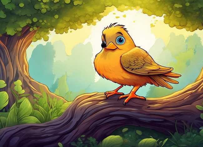 儿童故事一只小鸟 - 一只小鸟幼儿故事