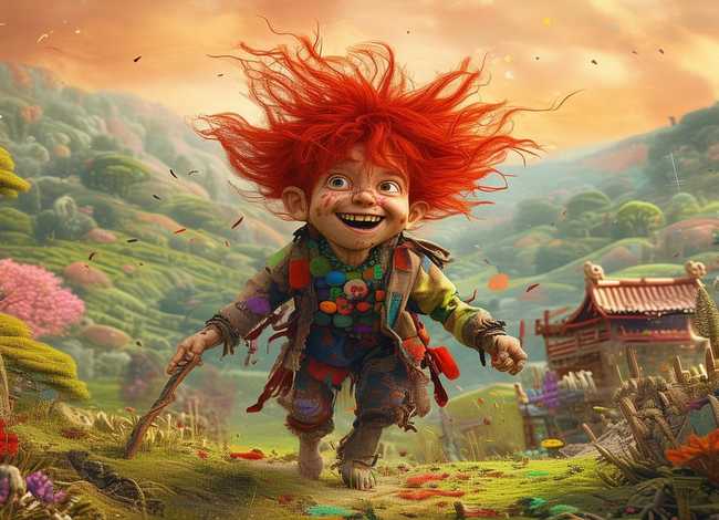 红毛野人的故事儿童版（毛野人的故事陕北版）