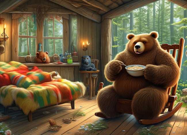 《三只熊》儿童故事完整版 经典绘本《三只熊的故事》