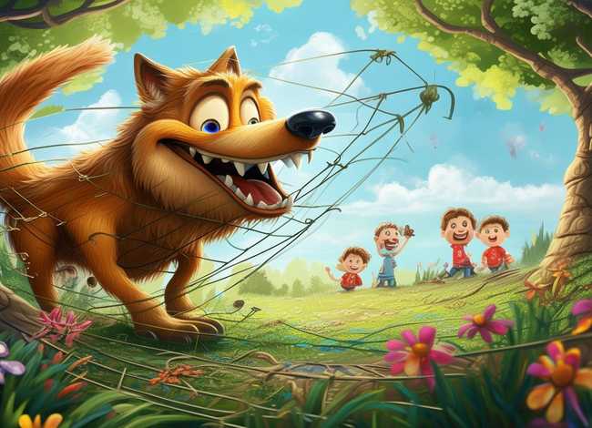 儿童故事上当的老狼绘本全文，上当的老狼的故事