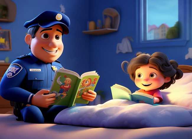 儿童睡前警察故事文字，睡前故事幼儿故事大全警察