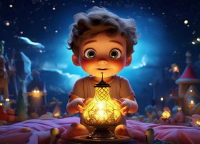 关于灯的儿童故事 - 关于灯的绘本故事